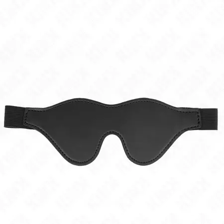 KINK Podesiva Maska od Veštačke Kože sa Elastičnim Pojasom 21x8 cm Crna