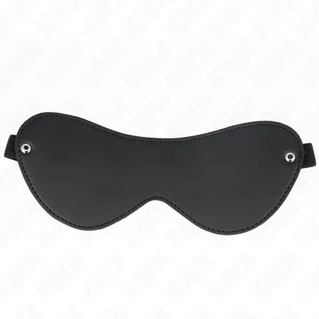 KINK Leatherette Bandage with Rivets 23x9.5cm Adjustable Black