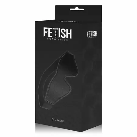 Fetish Submissive Maska od veganske kože sa neoprenskom podstavom, podesiva, crna