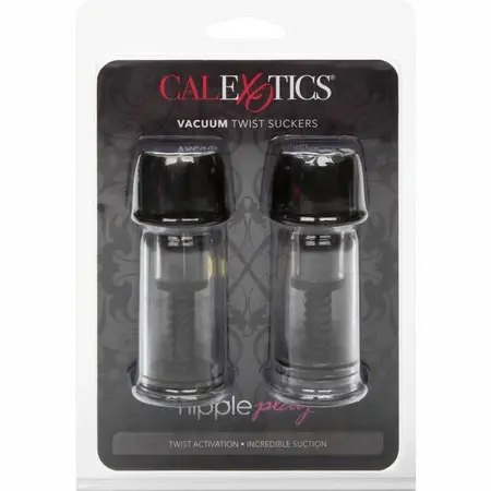 CalExotics Vacuum Twist Podesivi sistem za usisavanje za bradavice, crni, 2 kom