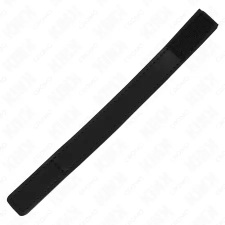 KINK Leather Adjustable Ring with Velcro Closure Black 20x2 cm