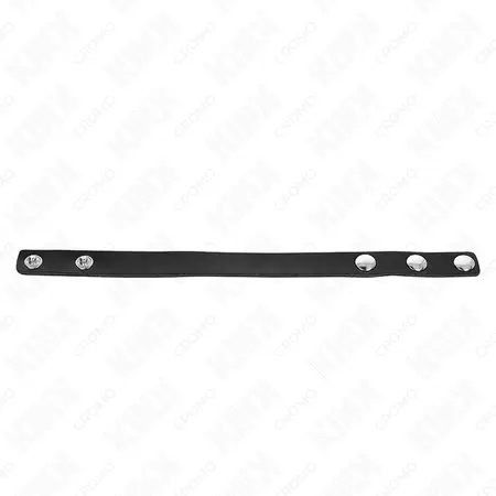 KINK Kožni podesivi intimni prsten sa pritisnim zatvaranjem 21.5x1.5cm Crna