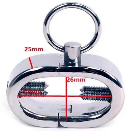 Metal Hard Ovalna čelična narukvica za vezivanje sa podesivim šrafovima 44mm