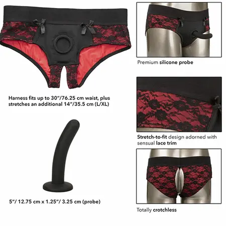 CalExotics Scandal L/XL Set pojasa sa silikonskim dodatkom