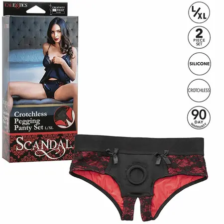 CalExotics Scandal L/XL Set pojasa sa silikonskim dodatkom