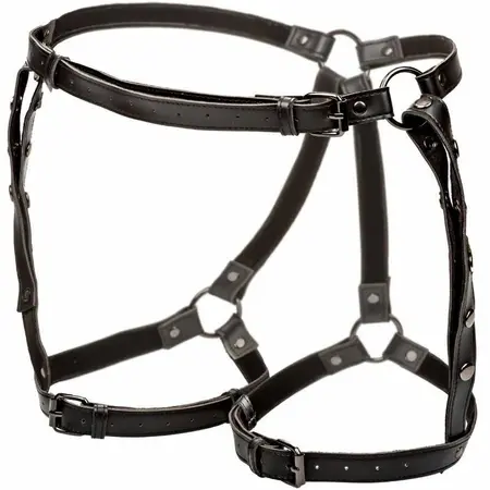 CalExotics Euphoria Adjustable Thigh Harness with Velvet Lining Black