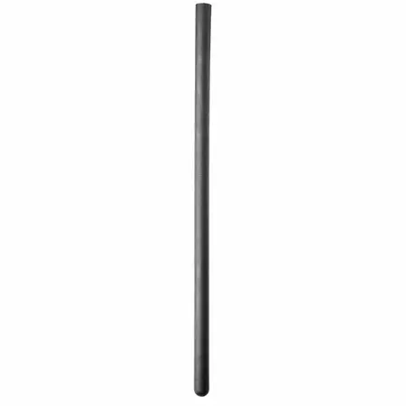 All Black Silicone Intimate Urethral Dilator 24cm x 10mm Black