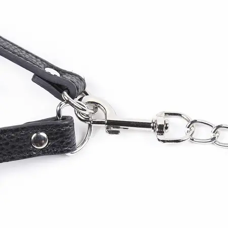 OHMAMA Support Sheath with Adjustable Strap Faux Leather Black