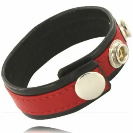 Metal Hard Adjustable Leather Body Strap Red-Black Premium Design