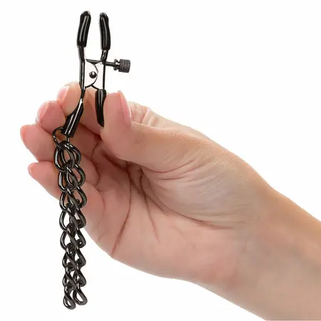 CalExotics Euphoria Adjustable Chain Nipple Clamps 14.5 cm Nickel-Free