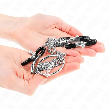 KINK Triple Clamp Chain System Model 0 - Adjustable Black Metal Design