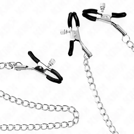 KINK Triple Clamp Chain System Model 0 - Adjustable Black Metal Design