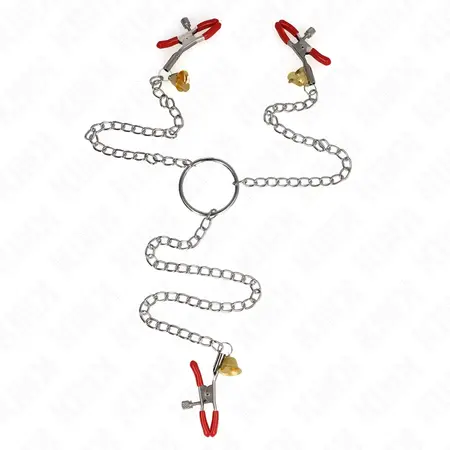 KINK Bell Triple Stege Aluminijumske Crvene - Podesivi Sistem Lanca 30 cm