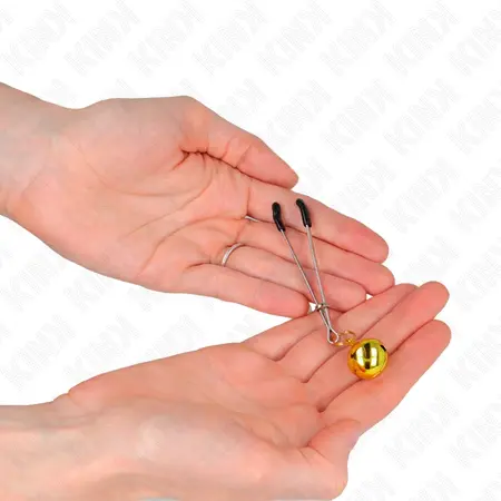 KINK Tanka Zvono Stege za Bradavice Zlatne 7 cm - Precizni Podesivi Metalni Dizajn