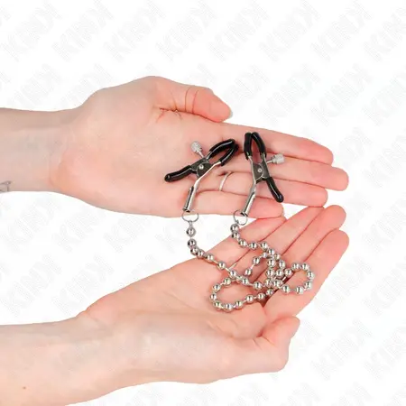 KINK Perle Lanac Stege za Bradavice 30cm - Podesivi Metalni Sistem, Srebrne