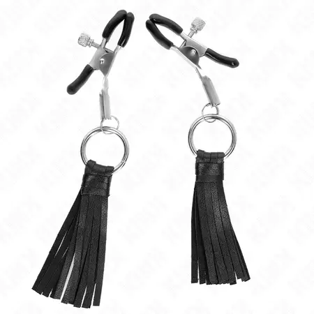 KINK Kožne Rese Stege za Bradavice 6cm - Podesivi Metalni Dizajn