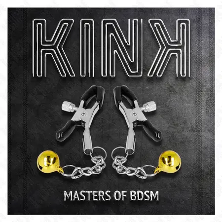 KINK Zlatna Zvonce Podesive Stege za Bradavice 6 cm - Elegantan Metalni Dizajn
