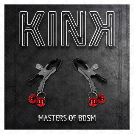 KINK Dvostruko Zvono Stega za Bradavice Crvena 6cm - Podesivi Metalni Dizajn