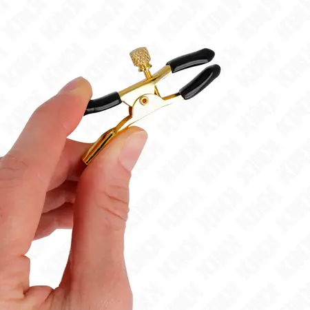 KINK Zlatne Stege za Bradavice 6 cm - Podesivi Metalni Dizajn sa Lancem