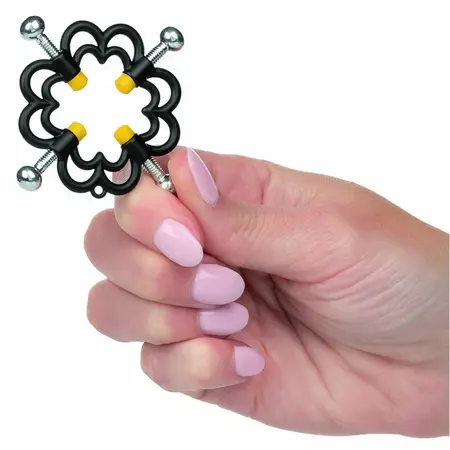 CalExotics Boundless Adjustable Nipple Grips – 4-tačkaste metalne stezaljke, 2 kom