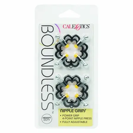 CalExotics Boundless Adjustable Nipple Grips – 4-tačkaste metalne stezaljke, 2 kom