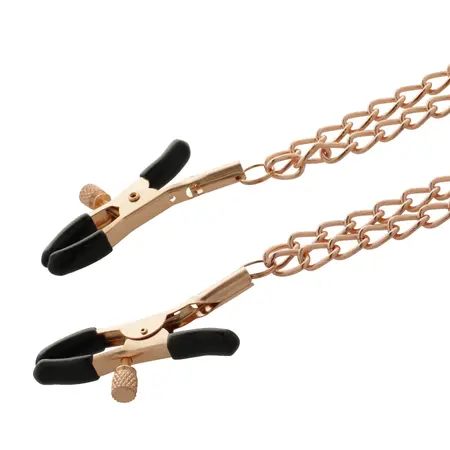 Coquette Chic Desire Metal Chain Nipple Accessory - Nickel-Free, Adjustable