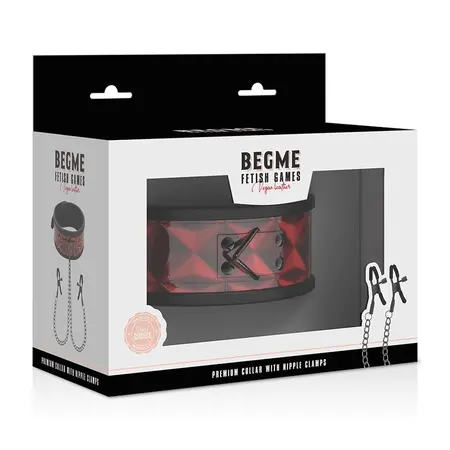 BEGME Red Edition podesiva ogrlica sa neoprenskom postavom i setom stezaljki