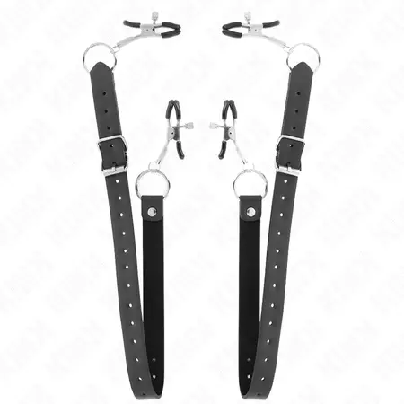 KINK podesivi set intimnih stezaljki 4-pack, dužine 34-48 cm, crne