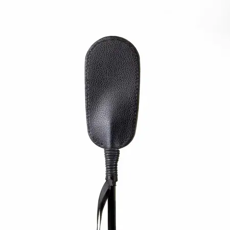 Secret Play crni bič 27.5 cm veganska kožna jahačka palica