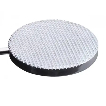Metal Hard Aluminum Paddle with Ribbed Teeth - Ergonomic Long Handle