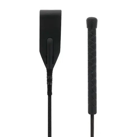 Darkness kožna palica 45 cm – precizna kontrola crni jahački bič