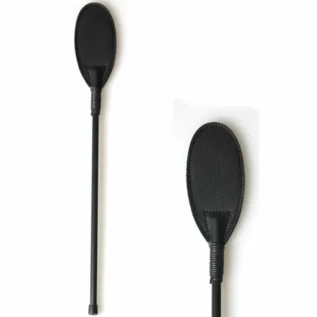 Secret Play Oval Riding Crop Black - Durable Control Accessory