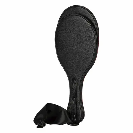 CalExotics Scandal dvostruki okrugli paddle – dvoslojni, 12.75 cm, crni/crveni