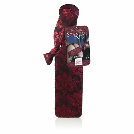 CalExotics Scandal Paddle Red & Black Jacquard 37.4cm Premium Design