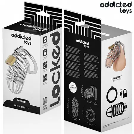 Addicted Toys Locked Iron Cell Metalni Kavez Veličina S 4 cm – Siguran Sistem