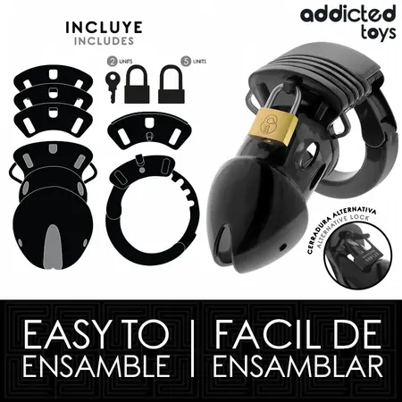 Addicted Toys Locked Secure Sistem Čednosti 7,5 cm – Podesivi Dizajn