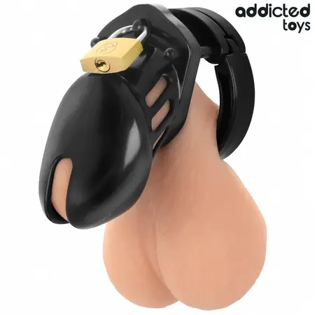 Addicted Toys Obsidian Hold Siguran Sistem Čednosti Veličina S Crni