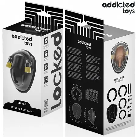 Addicted Toys Shell Cage Keyless Sistem Čednosti 11,5 cm Providni Set