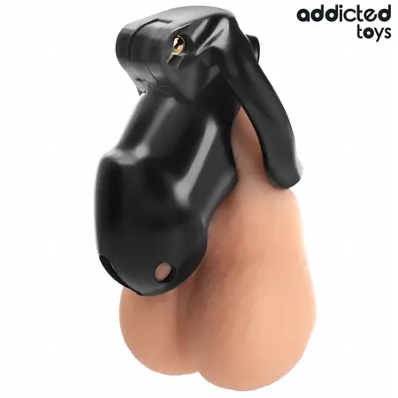 Addicted Toys Locked Chastity Device Midnight Cell Veličina M 4,2 cm Crni