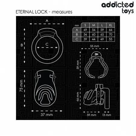 Addicted Toys Locked Secure Sistem – 9 cm Anatomski Uređaj Čednosti