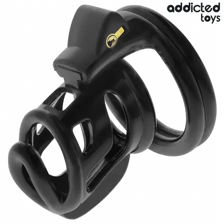 Addicted Toys Locked Gilden Cage Silikonski Intimni Sistem 8,5 cm, M Veličina