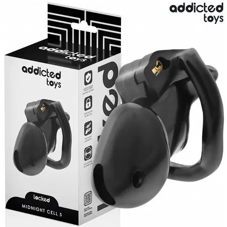 Addicted Toys Locked Midnight Cell Sistem Čednosti S 4,8 cm Crni
