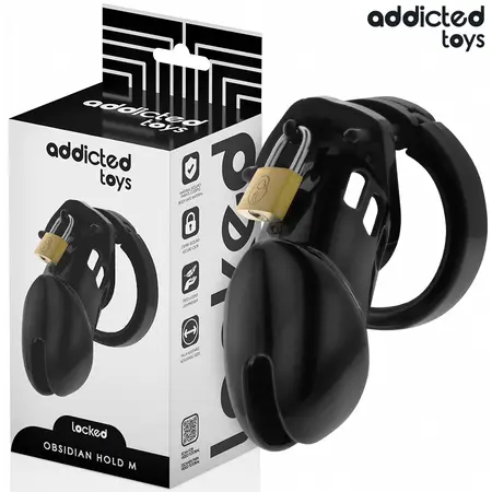 Addicted Toys Locked Obsidian Hold Intimni Kavez Veličina M, Podesivi Sistem