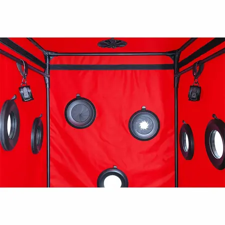 SECRET DOME KINK CLUB Cabin SCANDALE Crno-Crveni Modularni Set za Sputavanje
