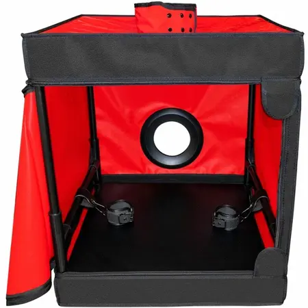 Secret Dome Kink Club Cabina Crno-Crvena – Modularni Set za Senzornu Igru