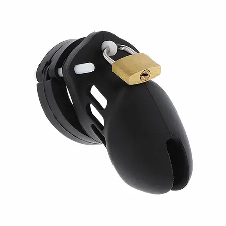 Hidden Desire Extreme Silikonski Sistem Čednosti S Crni 6,5 cm