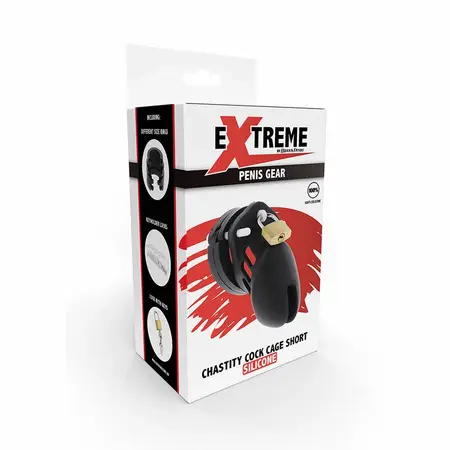 Hidden Desire Extreme Silikonski Sistem Čednosti S Crni 6,5 cm