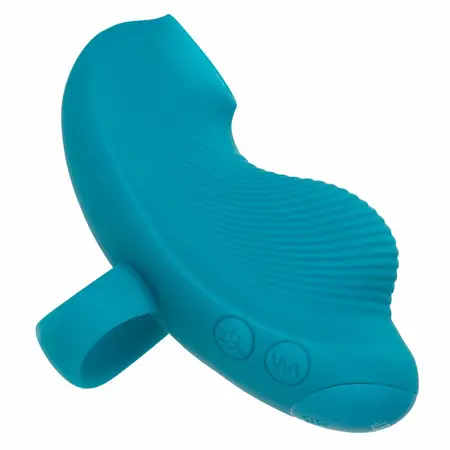 CalExotics Envy Handheld Rolling Ball Massager 7 Modes Blue Silicone
