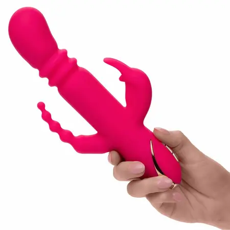 CalExotics Jack Rabbit Signature Grejani Silikonski Triple Fantasy Pink