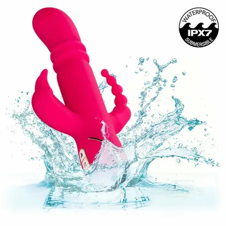 CalExotics Jack Rabbit Signature Grejani Silikonski Triple Fantasy Pink